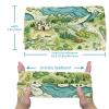 1 Pack Colorful Art Map Patterns-84 Elastic Soft Fabric Non-Slip Women's Fashion Headbands - Soft, Wide, and Stylish for All Occasions view 3
