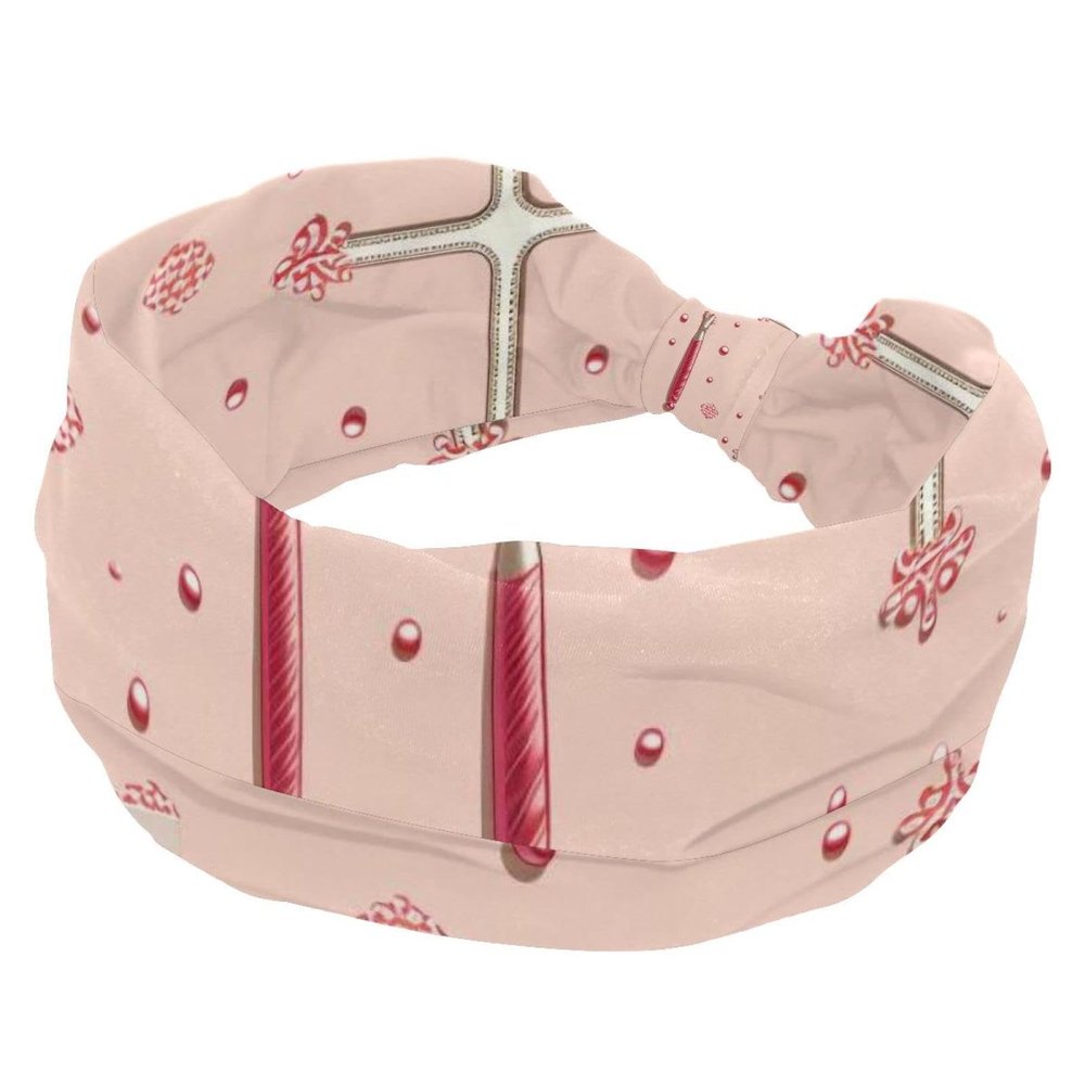 1 Pack Easter Art Cross-927 Elastic Soft Fabric Non-Slip Women's Fashion Headbands - Soft, Wide, and Stylish for All Occasions