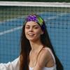 1 Pack Headbands for Women Non Slip Elastic Sports Hair Bands for Women, Soft Cloth Headband for Workout Yoga Fashion Hair Accessories,Grape Art-1868 view 2
