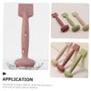 Healifty 3Pcs Silicone Facial Mask Applicator Soft Dual Ended Face Scrubber for Mud Masks Easy Clean Beauty Tools for Women Home Travel Use view 2