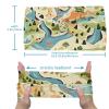 1 Pack Colorful Art Map Patterns-72 Elastic Soft Fabric Non-Slip Women's Fashion Headbands - Soft, Wide, and Stylish for All Occasions view 3