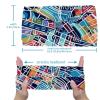 1 Pack Wide Headbands For Women Elastic Headband Colorful Art Map Patterns-85 Head Bands Women's Hair Band Turban Workout Soft Sweat Hairband Accessories view 3