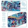 1 Pack Wide Headbands For Women Elastic Headband Colorful Art Map Patterns-85 Head Bands Women's Hair Band Turban Workout Soft Sweat Hairband Accessories view 4