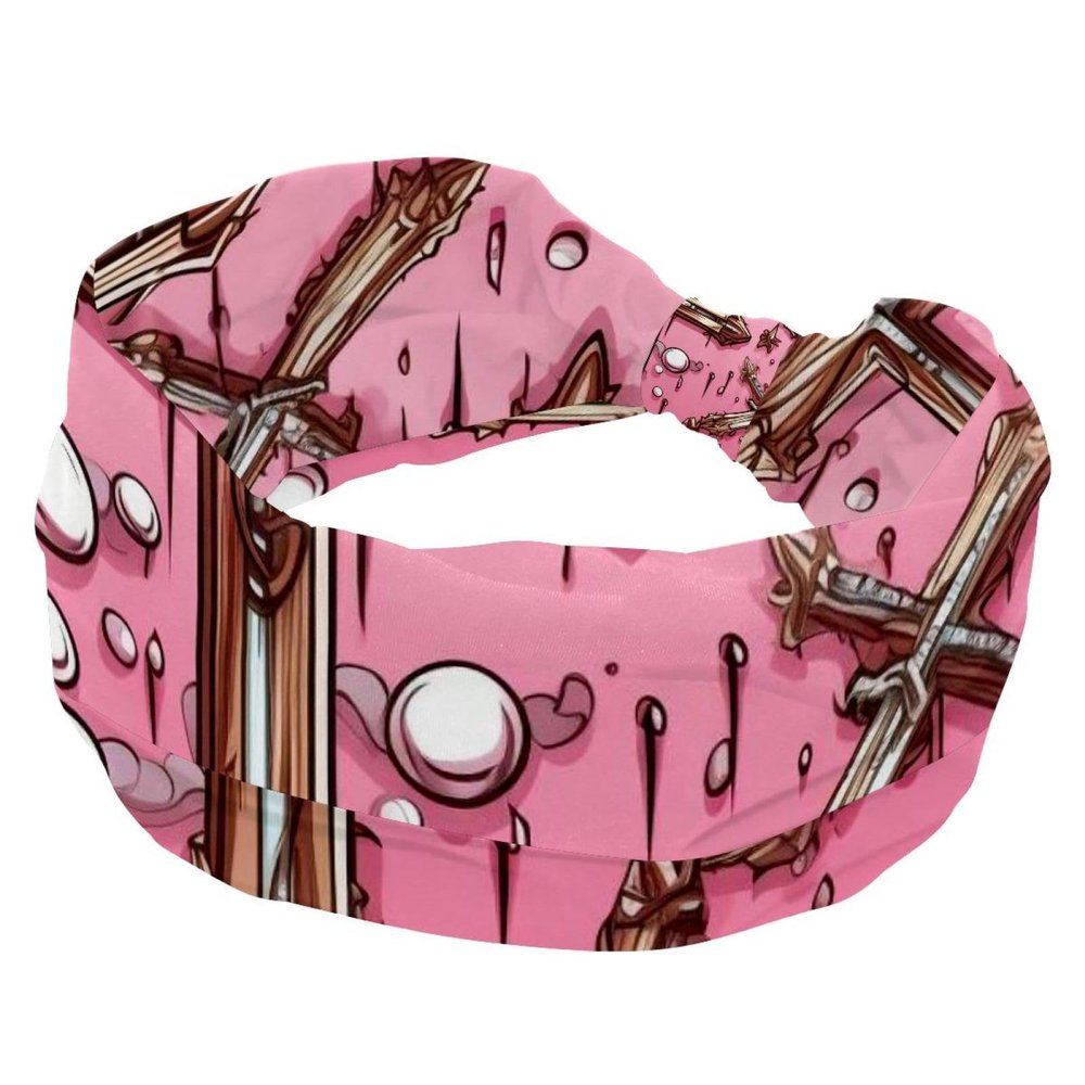 1 Pack Easter Cross Art-741 Elastic Soft Fabric Non-Slip Women's Fashion Headbands - Soft, Wide, and Stylish for All Occasions