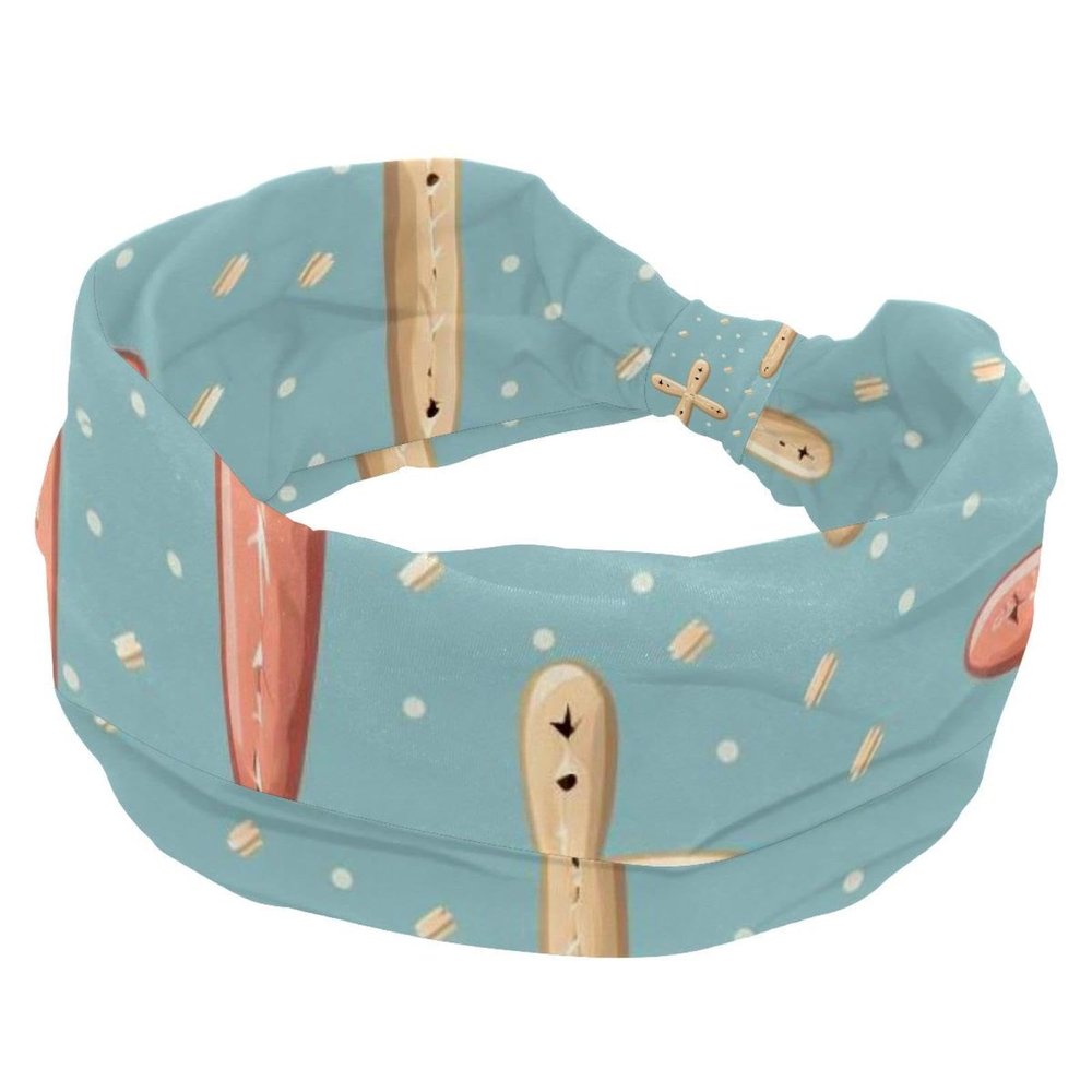 1 Pack Easter Cross Art-744 Elastic Soft Fabric Non-Slip Women's Fashion Headbands - Soft, Wide, and Stylish for All Occasions