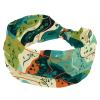 1 Pack Colorful Art Map Patterns-66 Elastic Soft Fabric Non-Slip Women's Fashion Headbands - Soft, Wide, and Stylish for All Occasions view 1