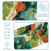 1 Pack Colorful Art Map Patterns-66 Elastic Soft Fabric Non-Slip Women's Fashion Headbands - Soft, Wide, and Stylish for All Occasions view 4
