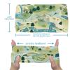 1 Pack Colorful Art Map Patterns-108 Elastic Soft Fabric Non-Slip Women's Fashion Headbands - Soft, Wide, and Stylish for All Occasions view 3