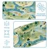 1 Pack Colorful Art Map Patterns-108 Elastic Soft Fabric Non-Slip Women's Fashion Headbands - Soft, Wide, and Stylish for All Occasions view 4