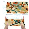 1 Pack Colorful Art Map Patterns-21 Elastic Soft Fabric Non-Slip Women's Fashion Headbands - Soft, Wide, and Stylish for All Occasions view 3