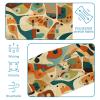 1 Pack Colorful Art Map Patterns-21 Elastic Soft Fabric Non-Slip Women's Fashion Headbands - Soft, Wide, and Stylish for All Occasions view 4