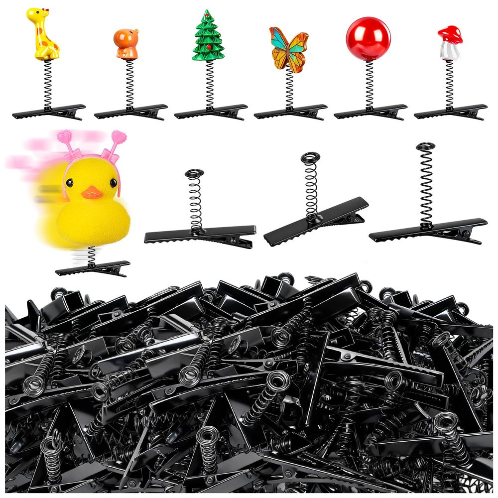 120Pcs Sprouts Rave, Duck Billed Hair Clips, Festival Sprout Hairpin Accessories for Party Supplies