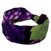 1 Pack Headbands for Women Non Slip Elastic Sports Hair Bands for Women, Soft Cloth Headband for Workout Yoga Fashion Hair Accessories,Grape Art-1880 view 1