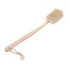 Baluue Natural Wooden Bath Brush Long Handle Double Sided Bristles for Exfoliating Massaging Dry Skin Brushing Skid Body Scrubber for Shower and Bath Use view 1