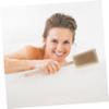 Baluue Natural Wooden Bath Brush Long Handle Double Sided Bristles for Exfoliating Massaging Dry Skin Brushing Skid Body Scrubber for Shower and Bath Use view 2