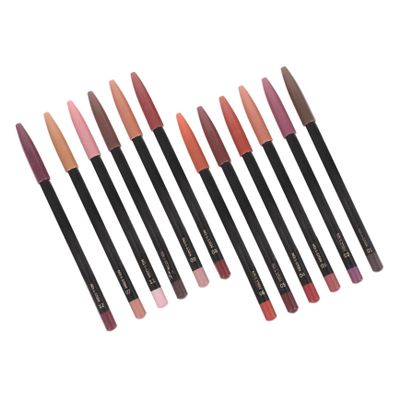 Didiseaon 12Pcs Lip Shaping Pencil Smooth Longwear Lip Line Pencils with Natural Colors for Precise Smudge Makeup Portable for Women