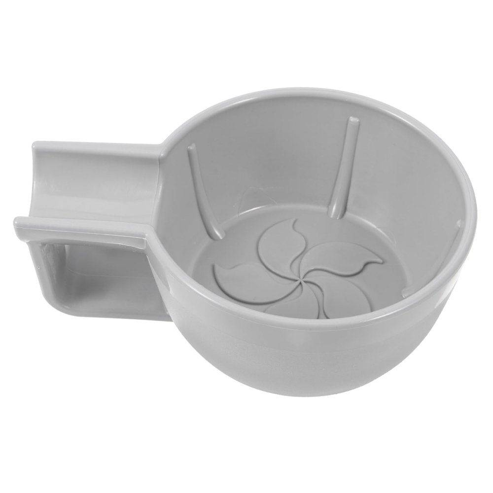Baluue Multi Use Plastic Shaving Cream Bowl with Large Capacity for Foam Portable Travel Container Grey Thickened Fall Shave Soap Mug for Wet Shaving