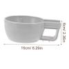 CATIEBYE Deep Plastic Shaving Soap Bowl for Men Wide Stable Base Container for Shaving Cream and Lather Wear Resistant Handheld Soap Bowl Comfortable and Practical for Home Use view 2