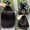 Lemoda Straight 3 Bundles Virgin Human Hair 24 26 28 inch 100% Unprocessed raw real Human Hair Weave 15A Grade Straight Bundle Human Hair For Women Double Weft Hair Extensions Natural Color view 1