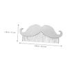Baluue Stainless Steel Beard Comb with Rounded Tips for Gentle Hair Care Multi Functional Travel Comb with Built in Bottle Opener Mens Mustache Styling Tool Grooming Gift view 2