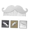 Baluue Stainless Steel Beard Comb with Rounded Tips for Gentle Hair Care Multi Functional Travel Comb with Built in Bottle Opener Mens Mustache Styling Tool Grooming Gift view 3