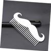 Baluue Stainless Steel Beard Comb with Rounded Tips for Gentle Hair Care Multi Functional Travel Comb with Built in Bottle Opener Mens Mustache Styling Tool Grooming Gift view 4