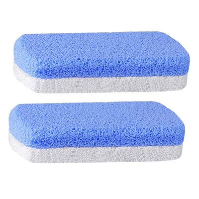 SKISUNO 2Pcs Foot Exfoliator Pedicure Tools Dead Skin Callus Removers for Men Women Elderly Washable Reusable Foot Care Scrubbers Home Salon Use