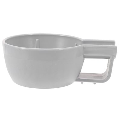 DECHOUS Reusable Small Shaving Bowl for Men Thickened PP Plastic Shave Soap Container with Stable Base Smooth Edges Large Deep Design for Generation and Comfortable Handheld Use
