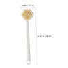 Baluue Long Handle Shower Body Brush Plastic Back Scrubber with Hanging for Easy Storage Exfoliating Bath Brush Removes Dirt Promotes Circulation Suitable for Men and Women view 2