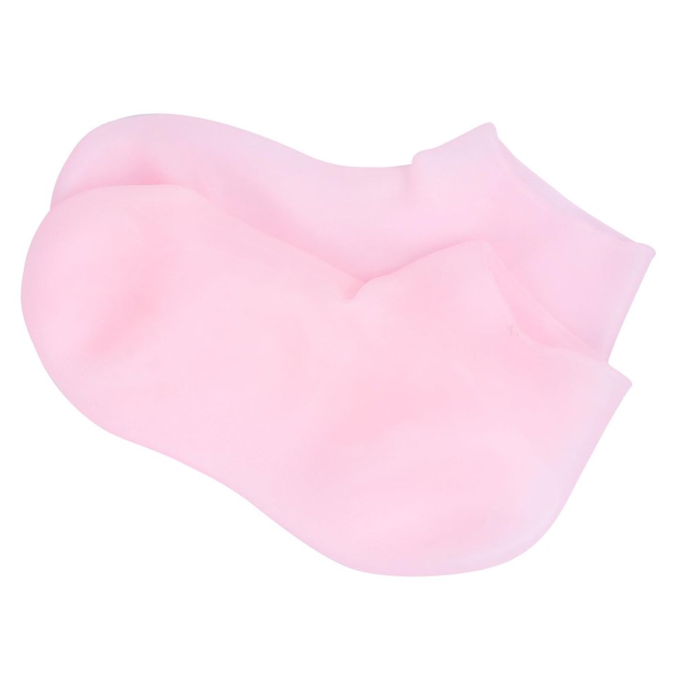 Beaupretty Moisturizing Treatment Socks for Dry Cracked Feet Foot Exfoliator Sock with Elastic for Softening and Nourishing XL Pink