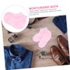 Beaupretty Moisturizing Treatment Socks for Dry Cracked Feet Foot Exfoliator Sock with Elastic for Softening and Nourishing XL Pink view 3