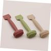 Beaupretty 3Pcs Dual Ended Silicone Face Mask Applicators for Women Soft Mud Mask Spatula Spreader Comfortable Grip Beauty Tool in Matcha Milk Tea Leather Colors view 3