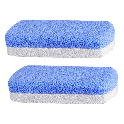 Ipetboom 2Pcs Foot Callus Removers Foot File Tools Ergonomic Pedicure Supplies for Dead Skin Removal Blue White