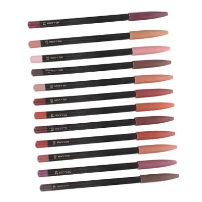 NOLITOY 12Pcs Lip Shaping Pencils Colors Lip for Women Smooth Sweat for Precise Contouring