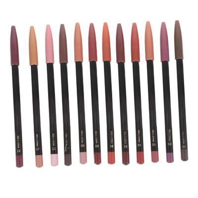 OUNONA 12Pcs Lip Line Pencils Colors Lip Shaping Pencil for Women Longwear Natural Definition Portable Makeup Essential