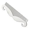 Beaupretty Stainless Steel Beard Comb and Hair Styling Tool with Rounded Tips Multipurpose Grooming Comb for Men Including Bottle Opener Scratch Design for Mustache and Hair Care view 1