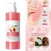 Aislor 300ml Peach Body Wash Scrub Exfoliating Cleanser for Soft Smooth Skin Hydrating Nourishing Body Care for Women Men Daily Shower Gel view 3