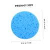 Baluue 30Pcs Round Facial Makeup Removal Sponges Skin Cleansing and Exfoliating Pads with Cellulose Material Hydrating Gentle Face Cleansing for Women and Men Multi Color view 2