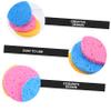 Baluue 30Pcs Round Facial Makeup Removal Sponges Skin Cleansing and Exfoliating Pads with Cellulose Material Hydrating Gentle Face Cleansing for Women and Men Multi Color view 3