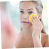 Baluue 30Pcs Round Facial Makeup Removal Sponges Skin Cleansing and Exfoliating Pads with Cellulose Material Hydrating Gentle Face Cleansing for Women and Men Multi Color view 4