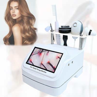 5 in 1 Skin Scalp Detector, Suitable for Scalp Care, Hair Condition Observation, Daily Monitoring, Salon Use,Scalp Hair Follicle Check Tool for Home and Beauty Salon (Five in One+Three Spectrum)