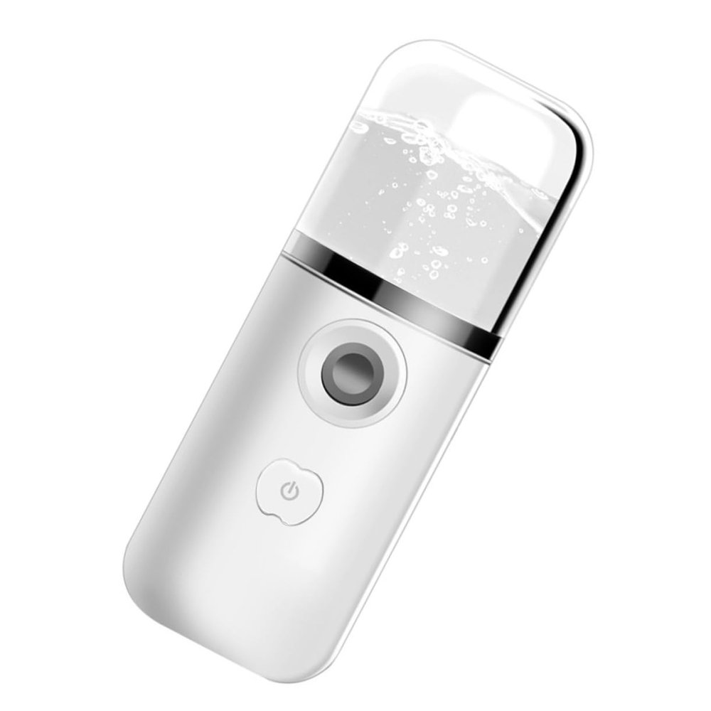 FRCOLOR Portable Nano Facial Mister with Capacity Water Tank USB Rechargeable Hydrating Mist Sprayer for Face Deep Moisturizing and Skin Humidifier Compact Abs Design for Travel and Daily