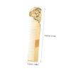 VICASKY Double Sided Skull Beard Comb for Men with Leather Pouch Compact Mustache Grooming Tool for Versatile Hair Styling and Beard Maintenance Portable Design for Travel and Daily Use view 2