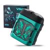 VGR 344 Mini Electric Shaver - USB Rechargeable Dual-Ring Rotary Razor, Portable IPX6 Wet/Dry Waterproof Face Shavers for Men, 8000 RPM Travel Electric Razor with Magnetic Cutter, Green view 1