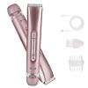 Bikini Trimmer for Women,Electric Dual Head Shaver, IPX7 Waterproof, Compact Travel Design Bikini Shaver for Public Hair, Facial and Body(Pink) view 1