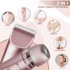 Bikini Trimmer for Women,Electric Dual Head Shaver, IPX7 Waterproof, Compact Travel Design Bikini Shaver for Public Hair, Facial and Body(Pink) view 2