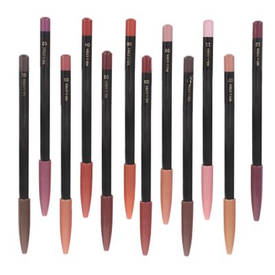 Beaupretty 12Pcs Lip Line Pencils Smooth Makeup Lip Liner for Women Longwear and Sweat Shades