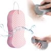 Magic Exfoliating Bath Sponge, 2025 New Super Soft Exfoliating Bath Sponges for All Skin Types, Upgrade 3D Super Soft Exfoliating Bath Sponge Skin Friendly Reusable (Pink) view 1