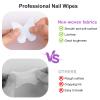 200pcs Nail Cotton Pads, 1 Pull-Off Pump-Style Bottle Suitable for Nail Care Wipes, Nail Cleaning Pads, Mascara Extension Glue Cleaning Wipes Care Product Sets (White) view 3