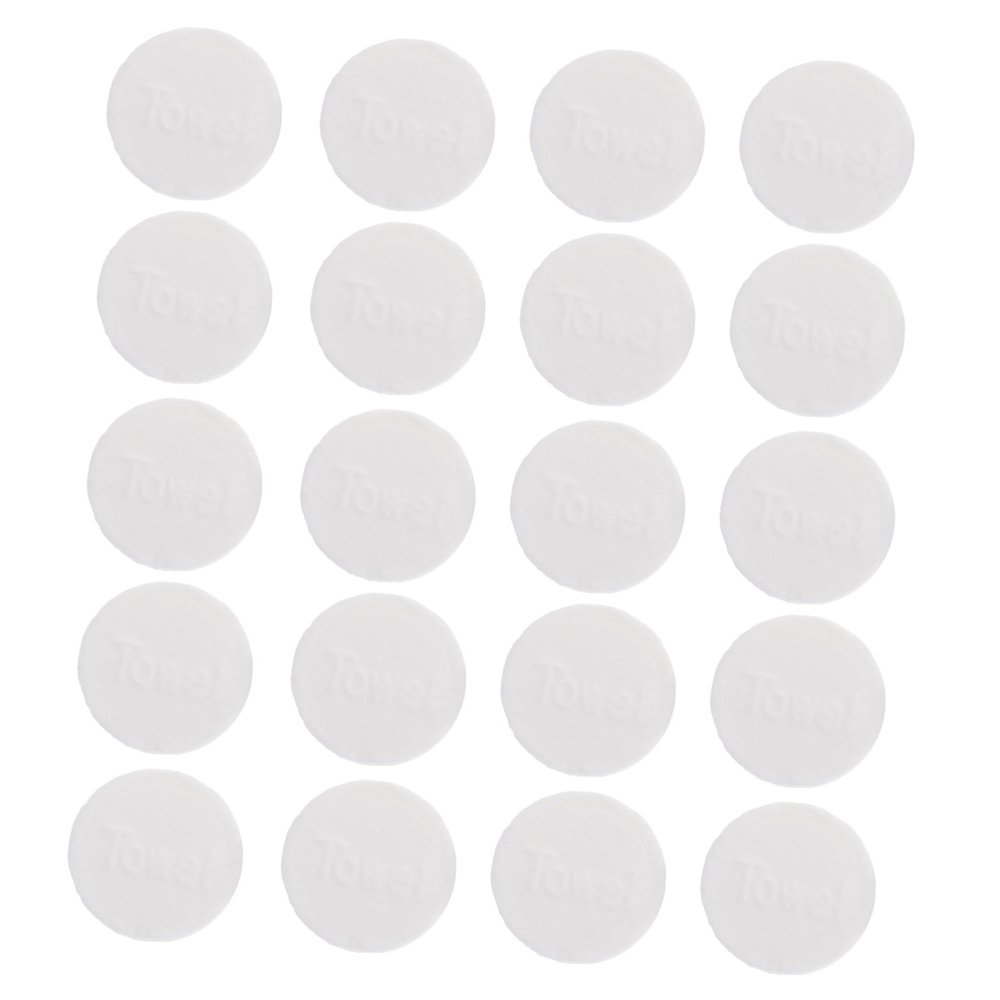 Baluue 20pcs Disposable Compressed Cotton Towels for Face Travel Mini High Absorption Soft Compressed Tissue Makeup Remover Wipes for Sensitive Skin